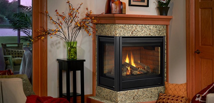 Heatilator Corner Direct Vent Gas Fireplace