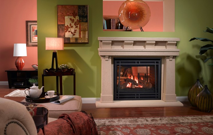 Heatilator See-Through Gas Fireplace