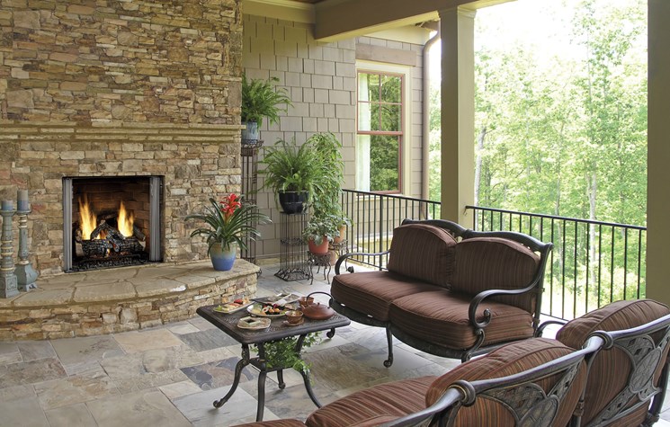 Carolina Outdoor Gas Fireplace