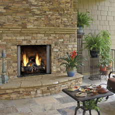 Carolina Outdoor Gas Fireplace