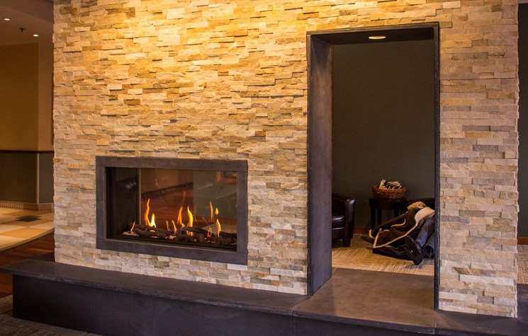 Ortal Tunnel Series Clear 110H Direct Vent Gas Fireplace