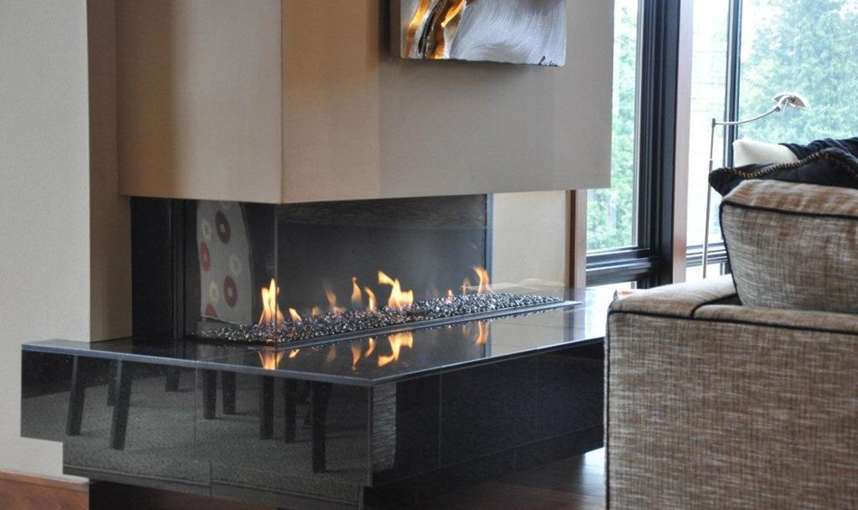 Ortal Three Side Clear 150 Direct Vent Fireplace Ots150 By Ortal