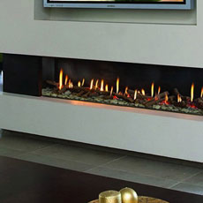 Ortal Front Facing Clear 150 Direct Vent Fireplace