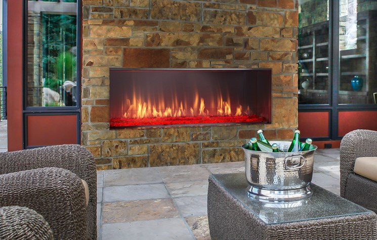Lanai Outdoor Gas Fireplace